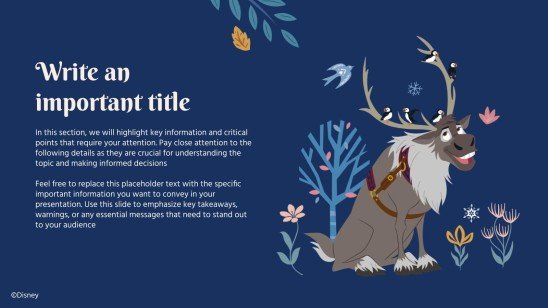 La Reine des neiges Modèles de présentation