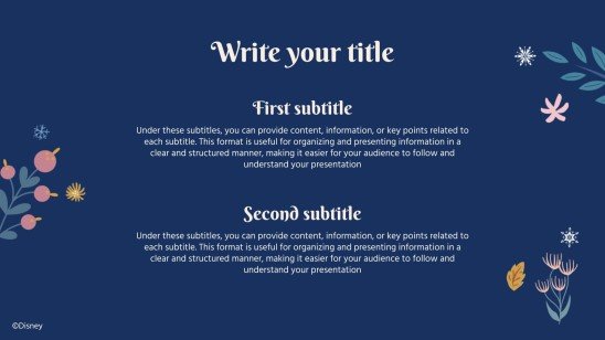 La Reine des neiges Modèles de présentation