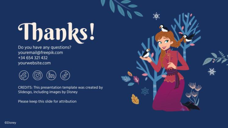 La Reine des neiges Modèles de présentation