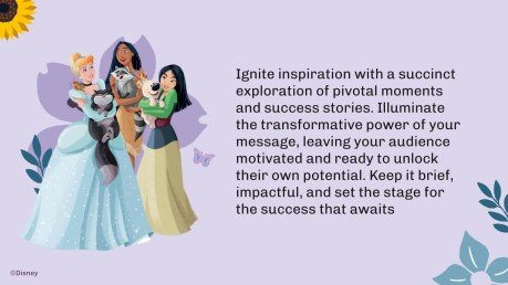 Modelo de apresentação Disney Princesa: Amigas para Sempre