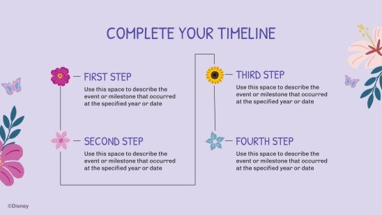 Modelo de apresentação Disney Princesa: Amigas para Sempre