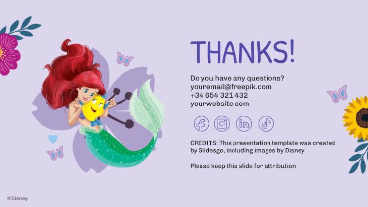 Modelo de apresentação Disney Princesa: Amigas para Sempre