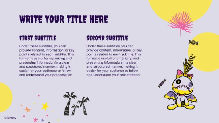 Modelo de apresentação Lilo e Stitch Halloween