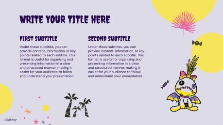 Modelo de apresentação Lilo e Stitch Halloween