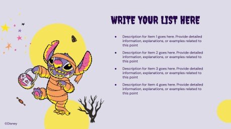 Modelo de apresentação Lilo e Stitch Halloween