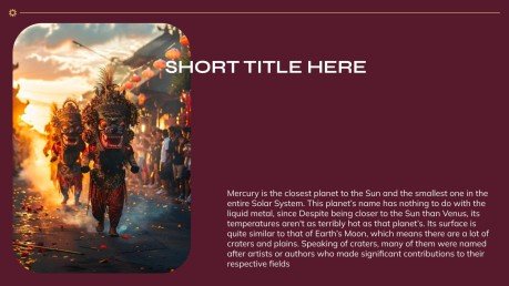 Traditionelle indonesische Folkloretänze Präsentationsvorlage