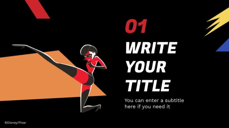 Modelo de apresentação Os Incríveis