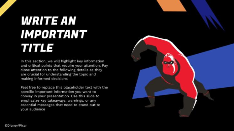 Modelo de apresentação Os Incríveis