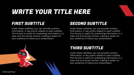 Modelo de apresentação Os Incríveis