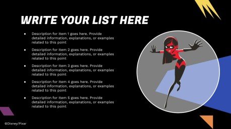 Modelo de apresentação Os Incríveis