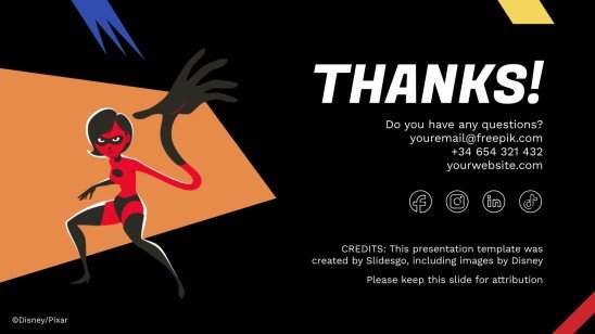 Modelo de apresentação Os Incríveis