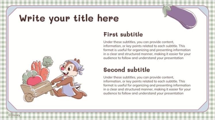 Plantilla de presentación Chip y Chop