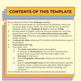 다채로운 도서 보고서 프레젠테이션 템플릿