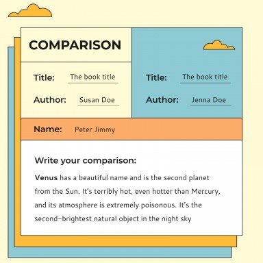 다채로운 도서 보고서 프레젠테이션 템플릿