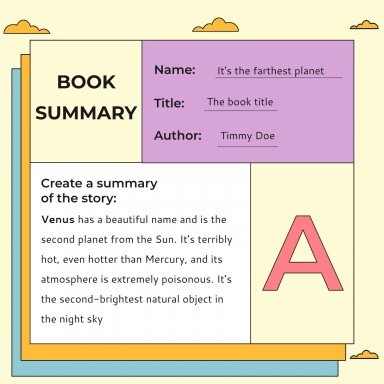 다채로운 도서 보고서 프레젠테이션 템플릿