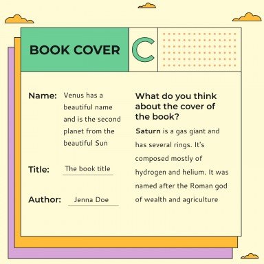 다채로운 도서 보고서 프레젠테이션 템플릿