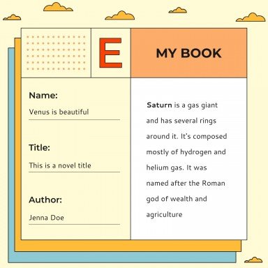 다채로운 도서 보고서 프레젠테이션 템플릿