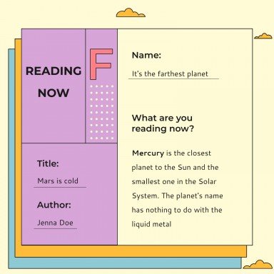 다채로운 도서 보고서 프레젠테이션 템플릿