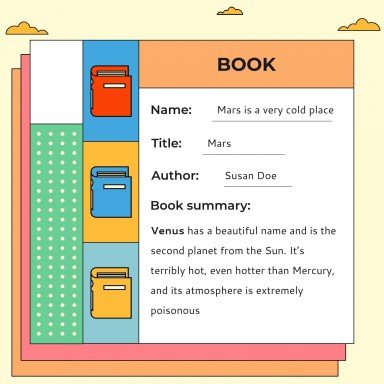 다채로운 도서 보고서 프레젠테이션 템플릿