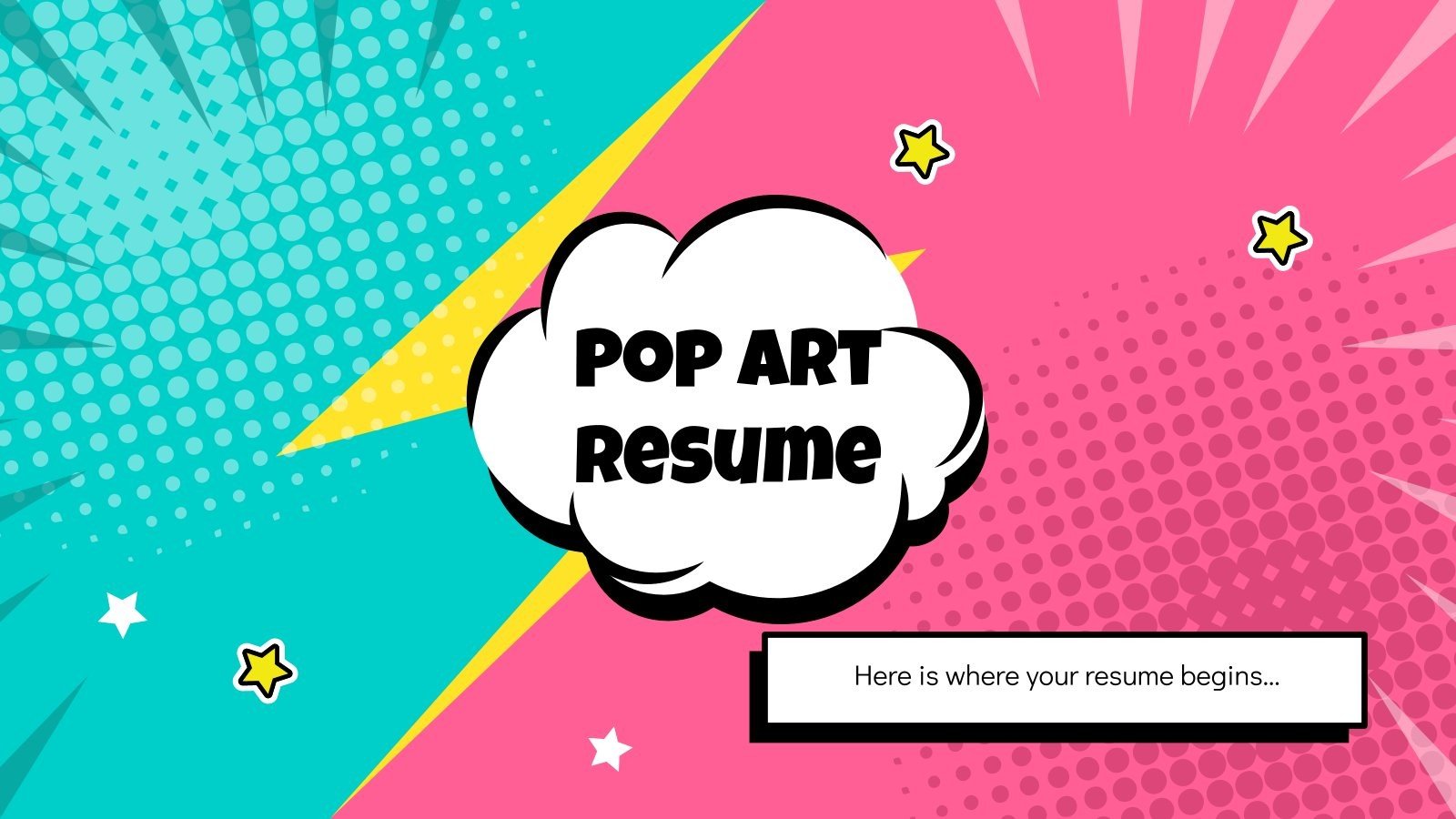 CV Pop Art Modèles de présentation