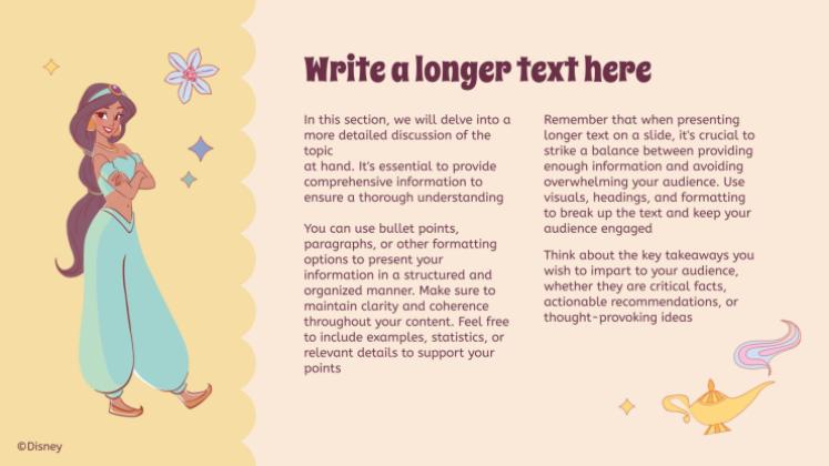 Disney Princess presentation template 