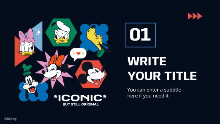 Micky Maus und Freunde Präsentationsvorlage