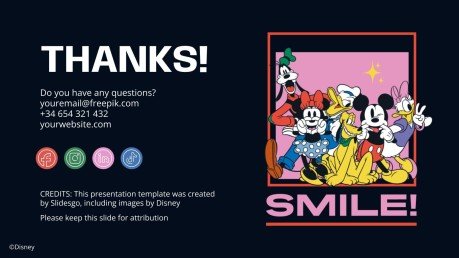 Micky Maus und Freunde Präsentationsvorlage