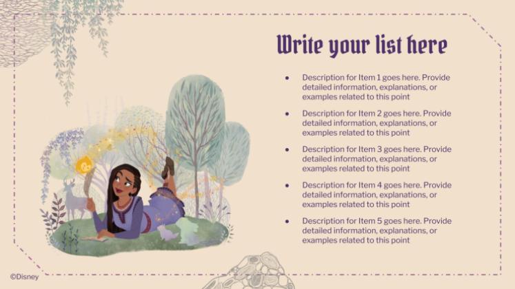 Wish presentation template 