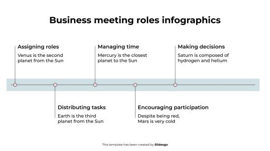 비즈니스 회의 역할 인포그래픽 프레젠테이션 템플릿