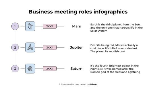 비즈니스 회의 역할 인포그래픽 프레젠테이션 템플릿