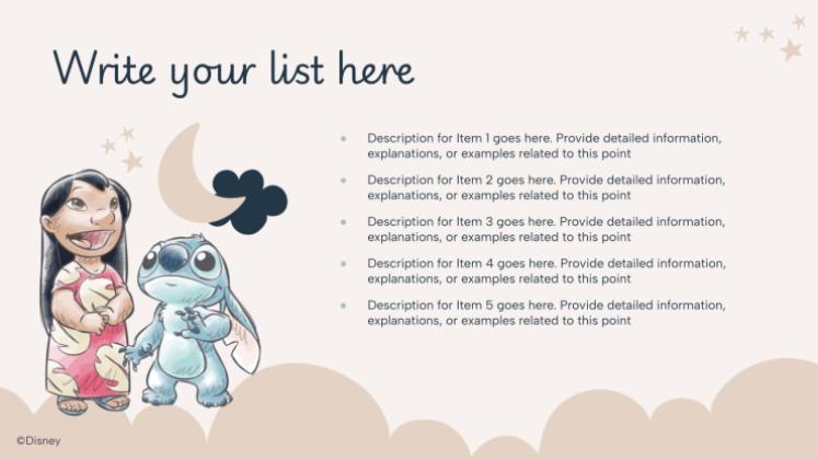 Lilo and Stitch presentation template 