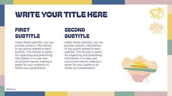 Plantilla de presentación El Rey León