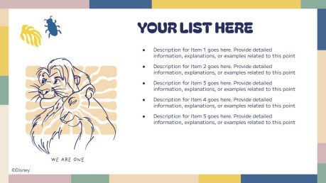 Plantilla de presentación El Rey León