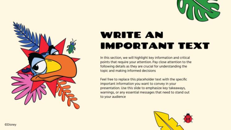 Plantilla de presentación El Rey León: Colorido