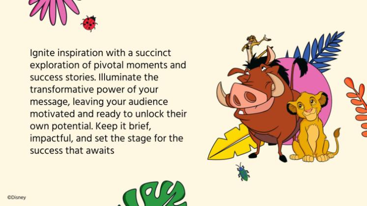 Plantilla de presentación El Rey León: Colorido