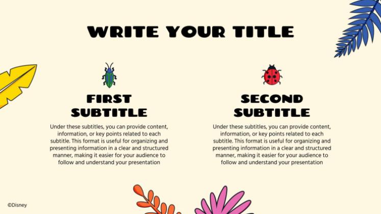 Plantilla de presentación El Rey León: Colorido