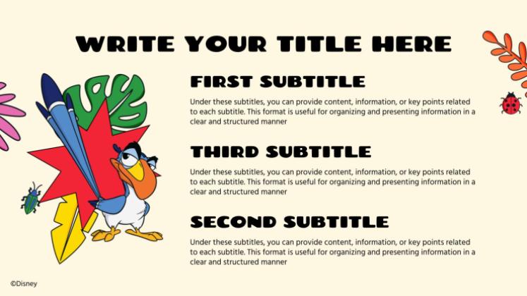 Plantilla de presentación El Rey León: Colorido