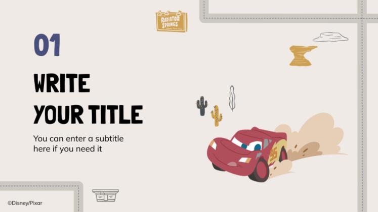 Plantilla de presentación Cars
