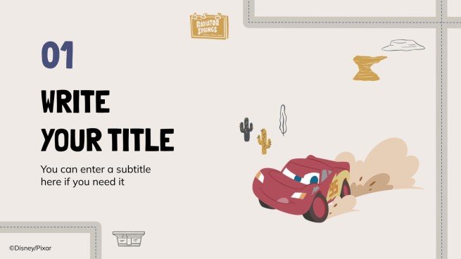 Plantilla de presentación Cars