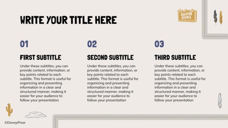 Plantilla de presentación Cars