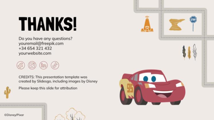 Plantilla de presentación Cars