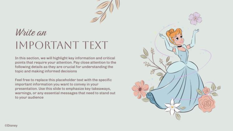 Plantilla de presentación Princesas Disney: Infantil y hecho a mano