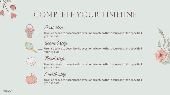 Plantilla de presentación Princesas Disney: Infantil y hecho a mano