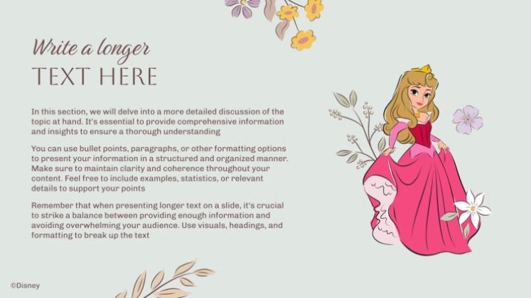 Plantilla de presentación Princesas Disney: Infantil y hecho a mano