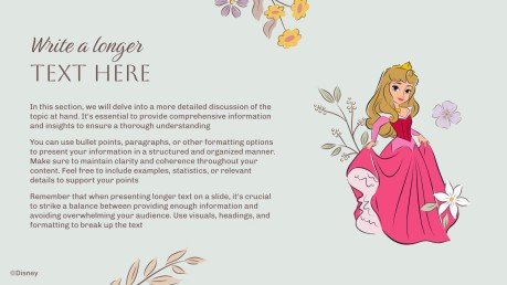 Plantilla de presentación Princesas Disney: Infantil y hecho a mano