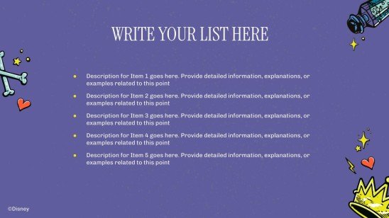 Plantilla de presentación Villanos Disney: Estilo hecho a mano