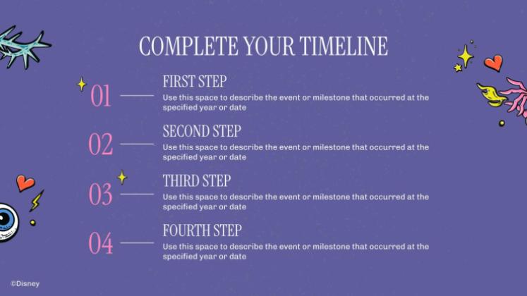 Plantilla de presentación Villanos Disney: Estilo hecho a mano