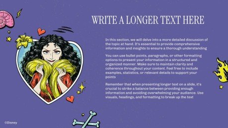 Plantilla de presentación Villanos Disney: Estilo hecho a mano