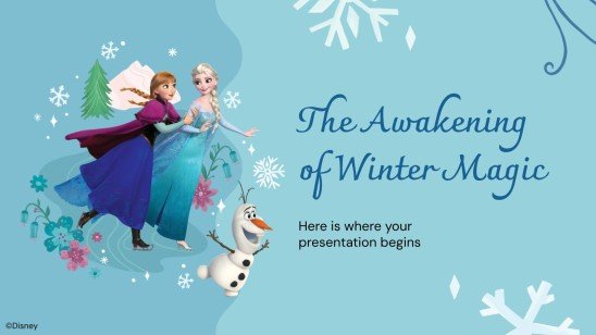 Frozen: Icy Adventure presentation template 
