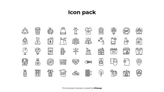 Recycling Process Infographics presentation template 